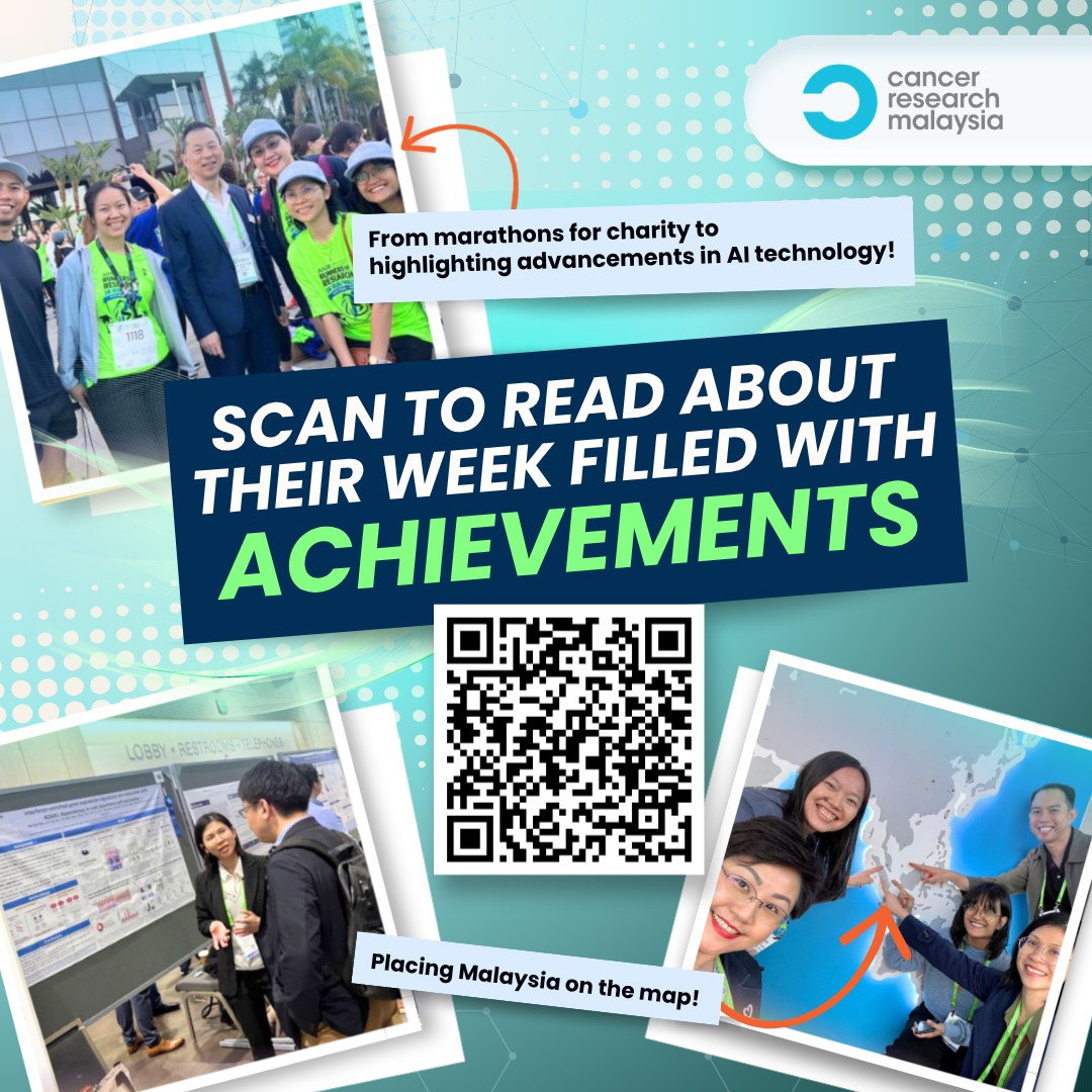 reversecancer's tweet photo. We put Malaysia on the map at the @AACR  Annual Meeting 2026!
From engaging in high-level discussions on AI-driven #cancerresearch to connecting with cancer researchers across the globe, read all about our CRMY team's experience in USA:
https://t.co/SlQk1W7zoe
#ResearchSavesLives https://t.co/4uH6Aaqvok