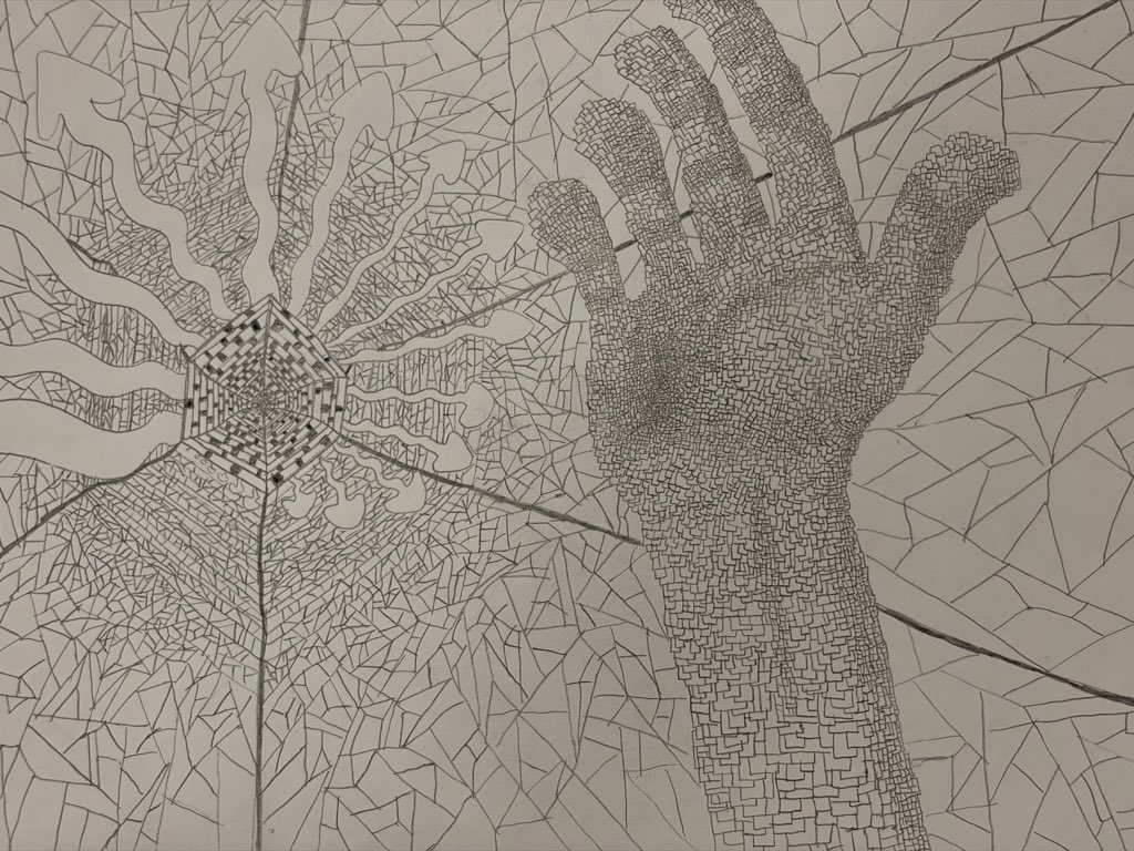 cosmo_sszz's tweet photo. 統合失調症を患う美術に素人の私が描いた作品です。

才能アリか凡人か、才能ナシか！？

リポスト、いいね押して下さると励みになります。

ジャッジの方をお願いします😌
#統合失調症
#統合失調症アート
#発達障害 https://t.co/m9VzfTmv5o