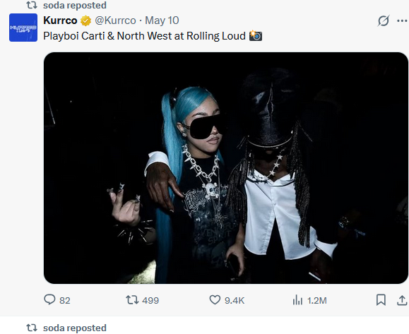 JBinchon1653's tweet photo. @clock0012 @choppaslide Ay pedo, why are you reposting Ye 12 year old daughter ??? (you surely didn't reposted this for carti since you don't like abusers) https://t.co/Dzhi3UeoiA