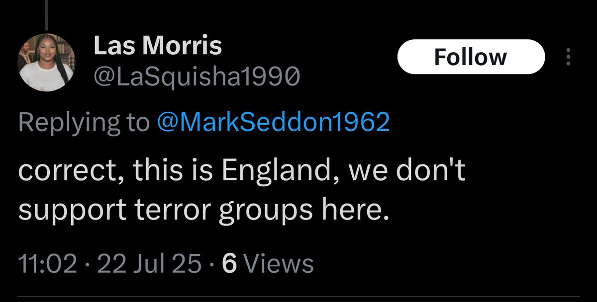 KrisGriffiths's tweet photo. @LaSquisha1990 @zimsquil @MathewW10229078 @ReadingClowncil @owenjonesjourno I mean, this is a really weird thing to be tweeting if you're a half indigenous Australian, half Kenyan, living in Australia 🤭🤭

Do you really think people are stupid enough to believe your juvenile little act? https://t.co/dGLddld3jA