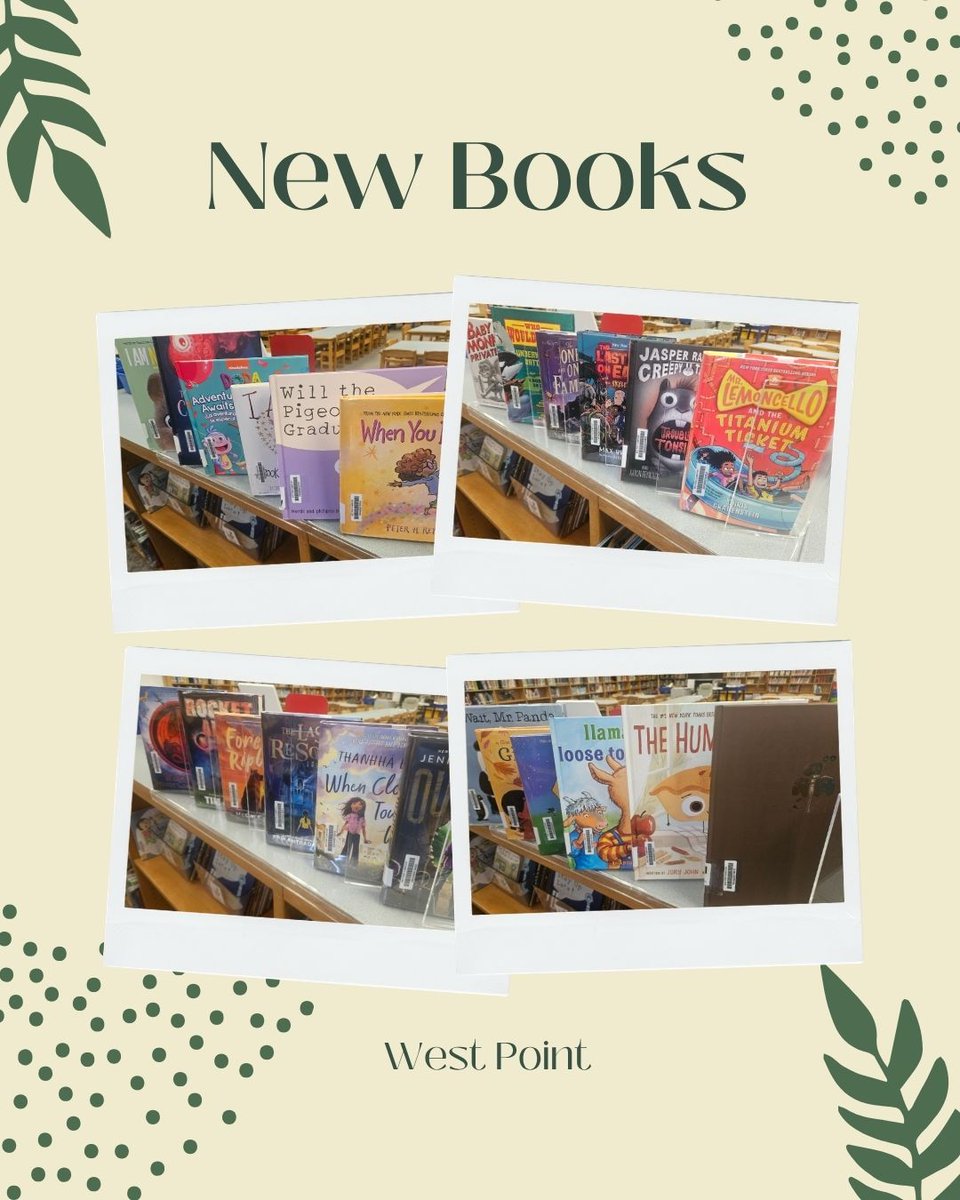 Maxwell and West Point Elementary School Library tweet media