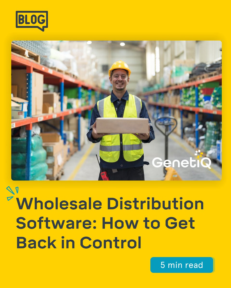 GenetiQSoftware's tweet photo. Struggling with stock accuracy, slow processes, or disconnected systems? 💛

Our latest blog explores how the right software can help you regain control, improve efficiency, and support growth. 👇
https://t.co/faM1HKBDEW https://t.co/eNjs1ZsDUN