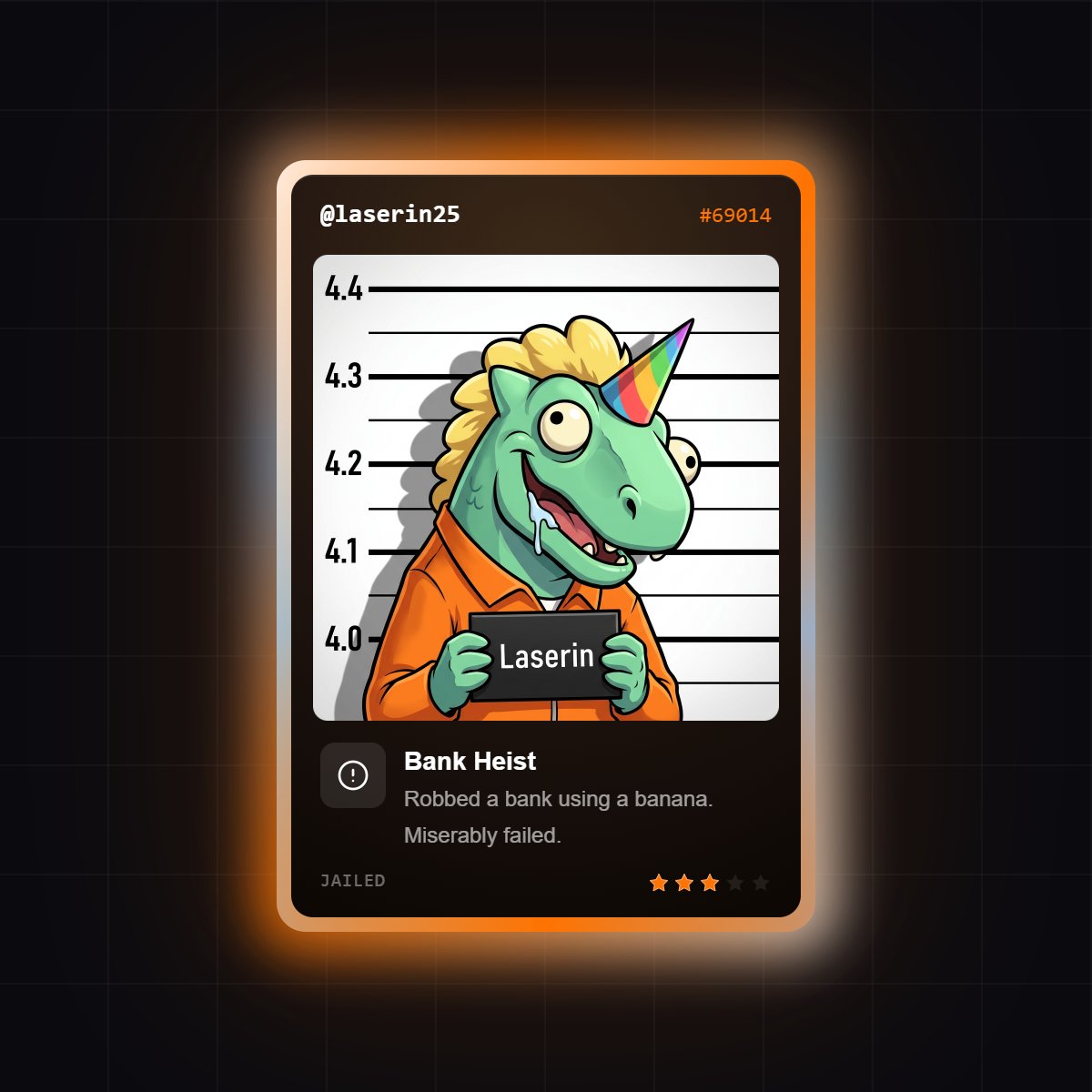 laserin25's tweet photo. i'm waiting at #69014

@Jaileddotfun launching soon

[ drop your card below👇] https://t.co/Fpq3IOGsY1