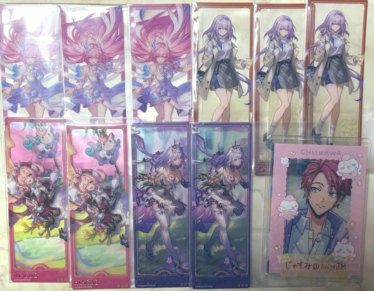bnyrJM's tweet photo. 【交換】スタレ スシロー

譲：キャストリス3、ヒアンシー2、キュレネ3、シークレット3

求：モーディス

5/23池袋、または後日横浜手渡し、郵送交換可。シークレット以外お好きな組み合わせで2:1の比率違いの交換可能です。検索からもお気軽にお声がけください。 https://t.co/xC5IU9cjET