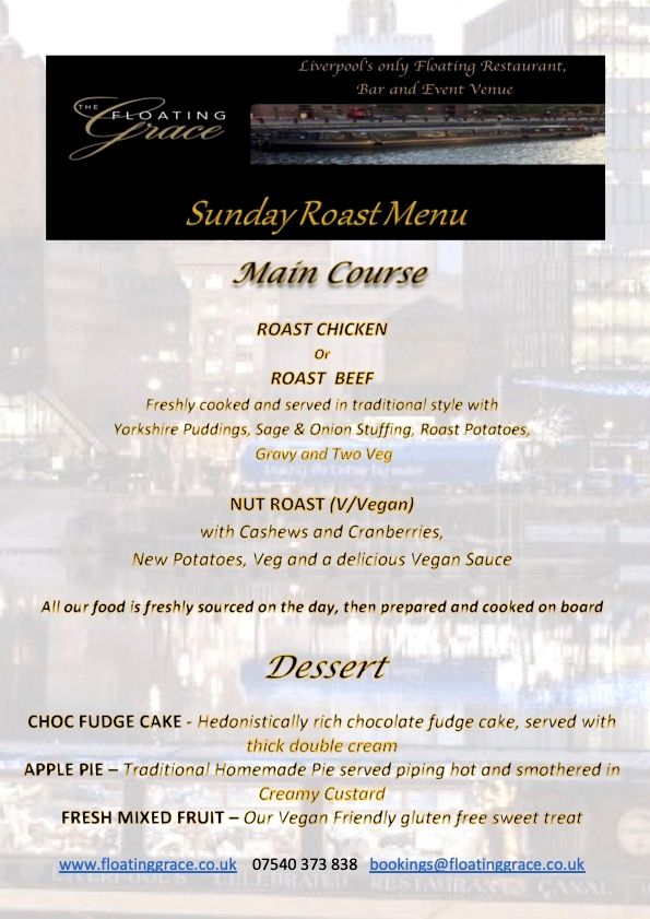FloatingGrace1's tweet photo. "A wonderful way to spend a couple of hours on a Sunday afternoon. Friendly crew, interesting guide..good food, good company..great sing-a-long at the end. Highly recommend" Bertie P

Reserve your table for a Sunday Roast Cruise at https://t.co/ehOkLbQv4O 

or Call 07540 373 838 https://t.co/ksiW6PNeuM