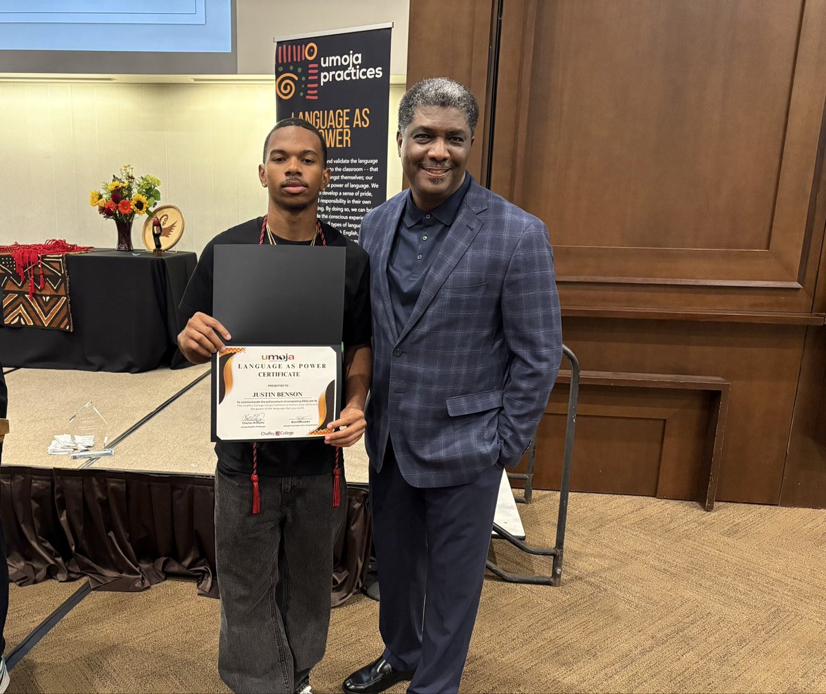 Creole_DeCoud's tweet photo. We’re so proud of you @Jus_13n 
#AcademicExcellence #honorcord #Umoja #ChaffeyCollege https://t.co/pNIqYV0Onn