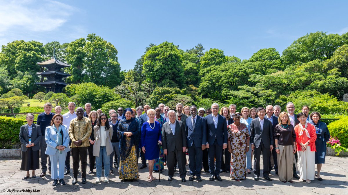 UNESCO_DG's tweet photo. In Tokyo for my first official mission to Japan as Director-General of @UNESCO, attending the @UN System Chief Executives Board for Coordination (CEB) Spring Session, the first ever held in Asia and the Pacific, chaired by the UN Secretary-General, @antonioguterres.

At a time when the world needs unity of purpose and collective action, this gathering is a reminder of what the @UN system must achieve by stronger synergies and more effective delivery.

UNESCO will continue to bring its mandate to the heart of multilateral action: building peace through education, science, culture, communication and information. #ForThePeople

Photo: © UN Photo/Ichiro Mae