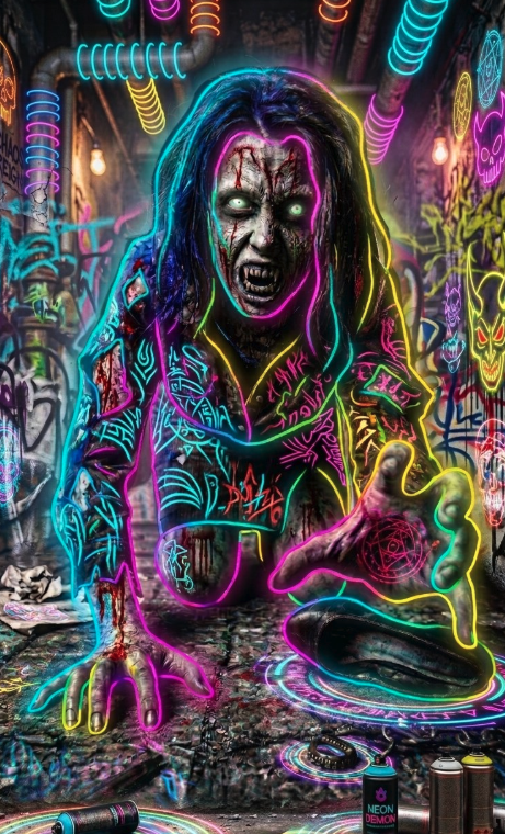 グラフィティアート グラフィティアート風 #アート作品 #グラフィティ #neon #zapmall