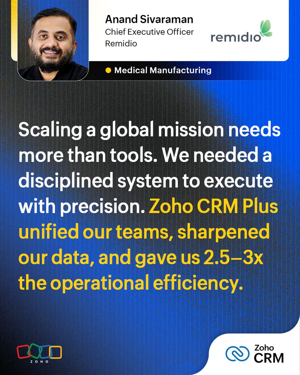 Zoho CRM tweet media