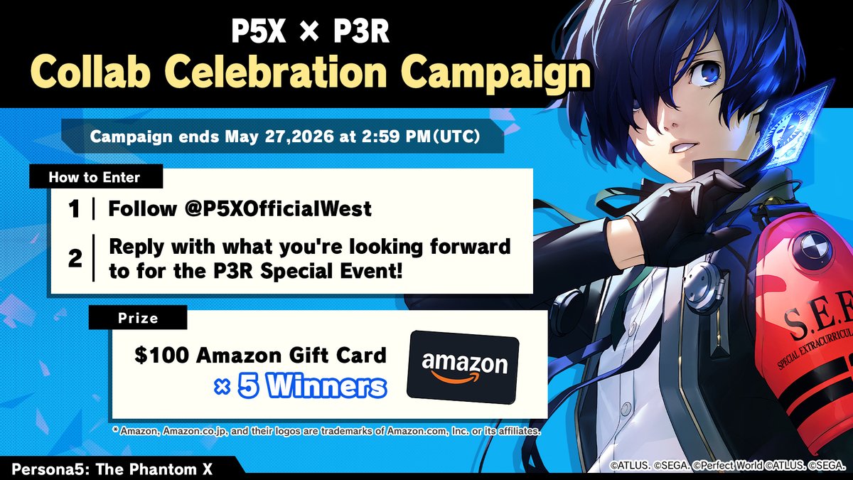 Persona5: The Phantom X (Official West) tweet media