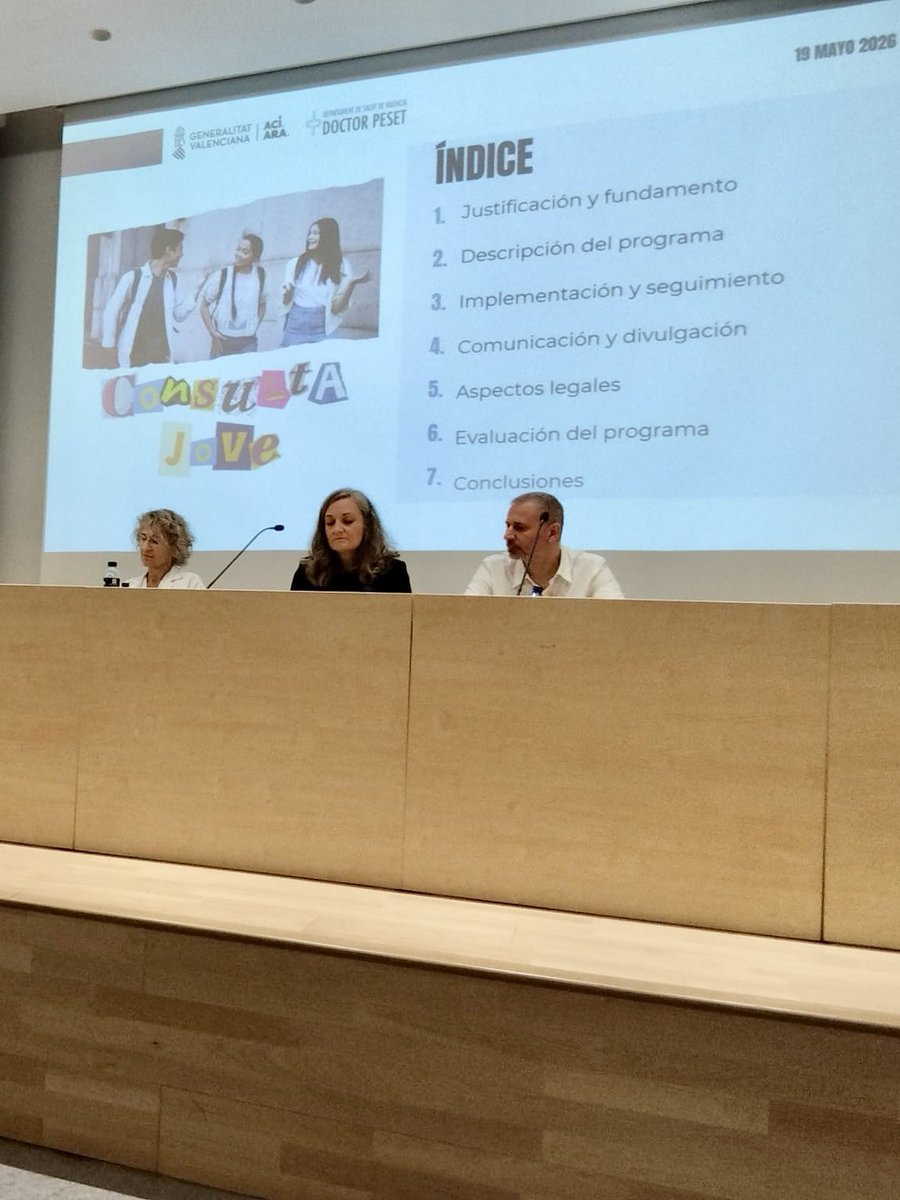 GVADrPeset's tweet photo. @avadovalencia @cribarmar @klaracha @LuisIbaGad @enfercecova @GVAfisabio 🏥 Mesa institucional del #foroPeset2026.
 Hablamos de ostomías, del proyecto #ReumAneto, del programa ‘Prenent la fresca’ de Russafa, la Consulta Jove de Benetússer y las investigaciones UiC-AP y Bronquival que impulsa @GVAfisabio https://t.co/WPRgEQGSWo