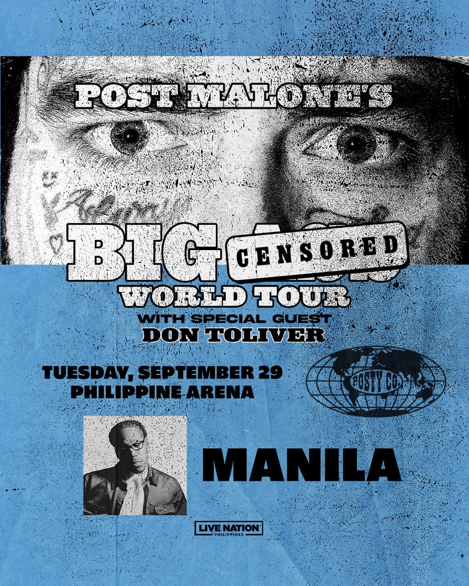 livenationph's tweet photo. This is your sign to get tickets to Post Malone Presents The BIG Stadium World Tour happening on September 29, 2026 at the Philippine Arena!

For more details, go to https://t.co/W363tvuBcH.

#PostMaloneInManila https://t.co/PF87mTc1Gw