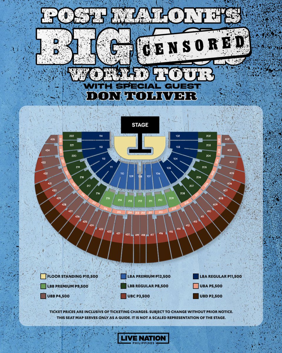 livenationph's tweet photo. This is your sign to get tickets to Post Malone Presents The BIG Stadium World Tour happening on September 29, 2026 at the Philippine Arena!

For more details, go to https://t.co/W363tvuBcH.

#PostMaloneInManila https://t.co/PF87mTc1Gw
