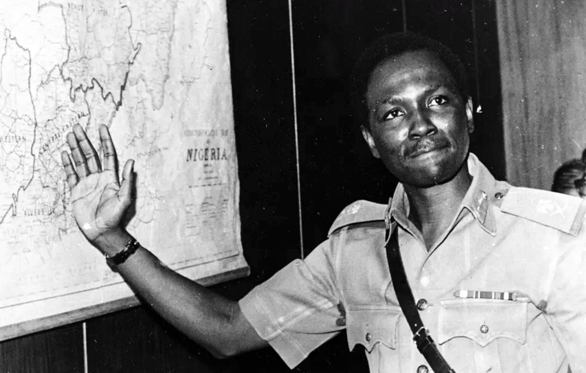 thecableng's tweet photo. EXCLUSIVE: In tell-all memoir, Gowon says the north believed Ojukwu knew about 1966 coup

Northern military officers believed Chukwuemeka Ojukwu was complicit in the January 1966 coup d’etat and wanted to move against him, Yakubu Gowon, former military head of state, has revealed in his memoir.

Gowon, who ruled Nigeria from July 1966 to July 1975, will present his memoir, ‘My Life of Duty and Allegiance’, in Abuja today.

TheCable saw an advance copy of the book, published by the Havilah Group, Lagos.

In the January 1966 coup executed by officers mostly of Igbo origin, key northern leaders and military officers were killed.

Abubakar Tafawa Balewa, the prime minister; Ahmadu Bello, premier of the Northern region; Ladoke Akintola, premier of the Western region who was their political ally; and Festus Okotie-Eboh, minister of finance, were all killed.

Zakariya Maimalari, a brigadier and the most senior military officer from the north, was also killed alongside many other northerners in the military.

The coup failed and Johnson Aguiyi-Ironsi, a major general and the army chief, became the head of state.