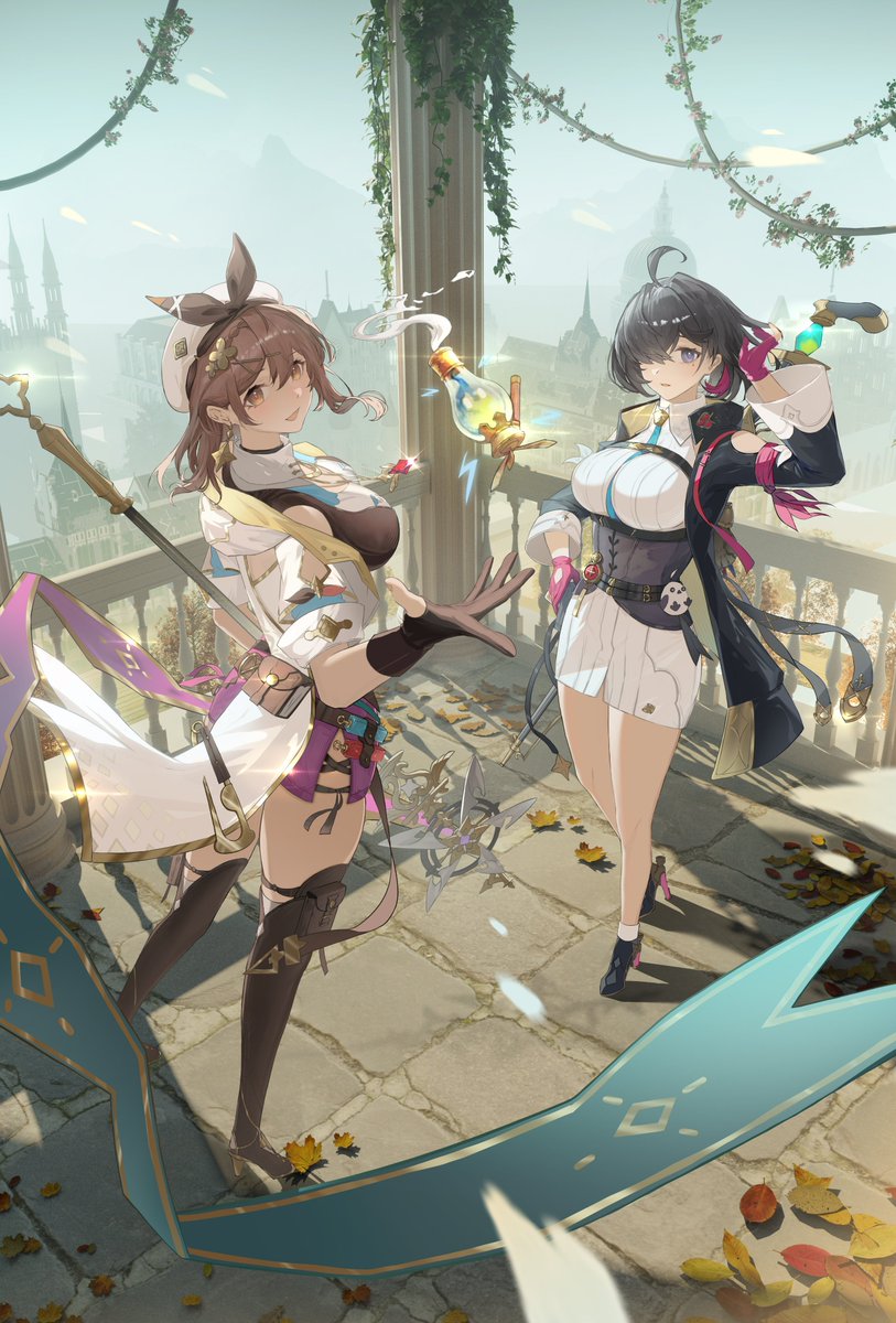 wuhaolun1's tweet photo. #AzurLane #Ryza #Yumia #Atelier https://t.co/NeSSl75sZN