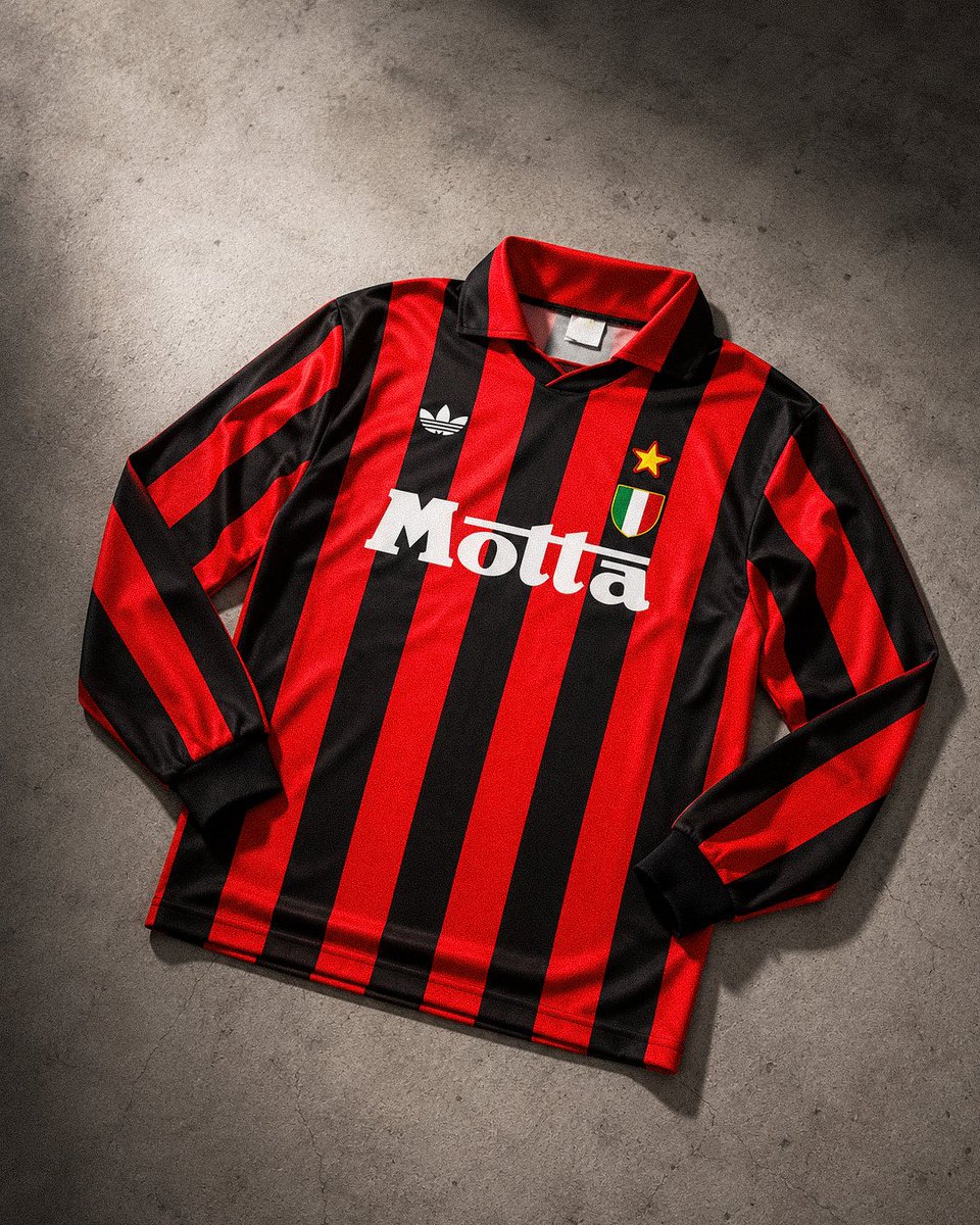 AC Milan 1992-93 Home Shirt by adidas 🔴⚫