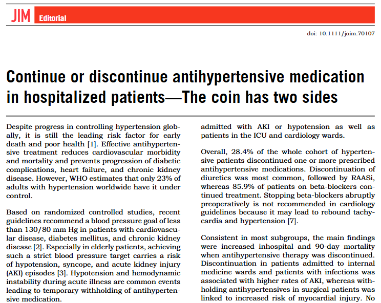 JIM - Journal of Internal Medicine tweet media