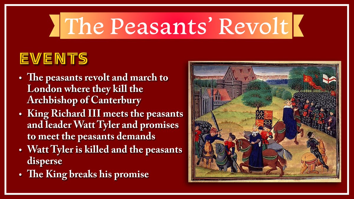 byrchall's tweet photo. Today’s History revision time! 📚

We’re looking at the Peasants’ Revolt, another key topic to revisit before the exam. While enjoying the half-term break, make sure you’re also finding time to prepare for your upcoming History exam! https://t.co/hehLoTZ9V2