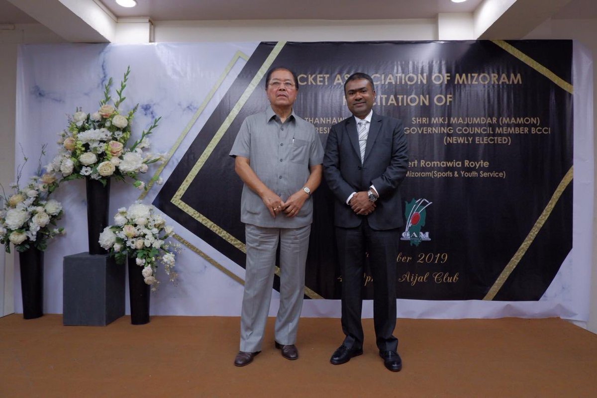mamonetc's tweet photo. Happy Birthday Pu  ⁦@LThanhawla⁩ , the longest serving CM of Mizoram and a thorough gentleman. Honored to have worked alongside him when he was President of Cricket Association of Mizoram.May God bless you with good health and a long life in service of the people 🙏 https://t.co/X6XudKKdwR