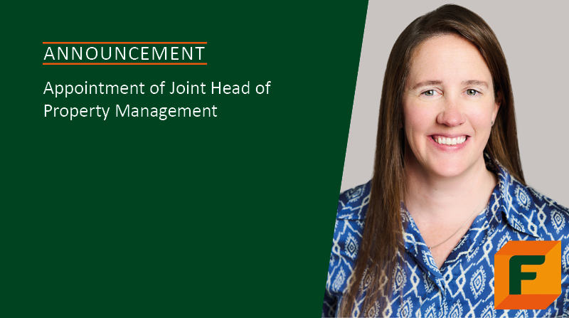 FludeProperty's tweet photo. We are pleased to announce the appointment of Angela Bickett as Joint Head of the Property Management Department, alongside Roger Woudman.  You can read more on our website: https://t.co/Gta8BWBPJ2 https://t.co/r8rYGqpTak