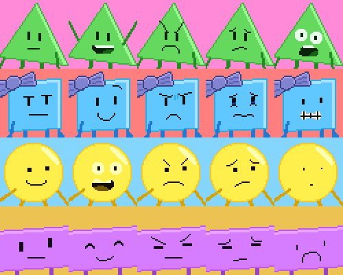 JordanB3047's tweet photo. Super Object RPG playable character emotions. #SuperObjectRPG #INTerpalore #PixelArt https://t.co/0WV7jIuZho