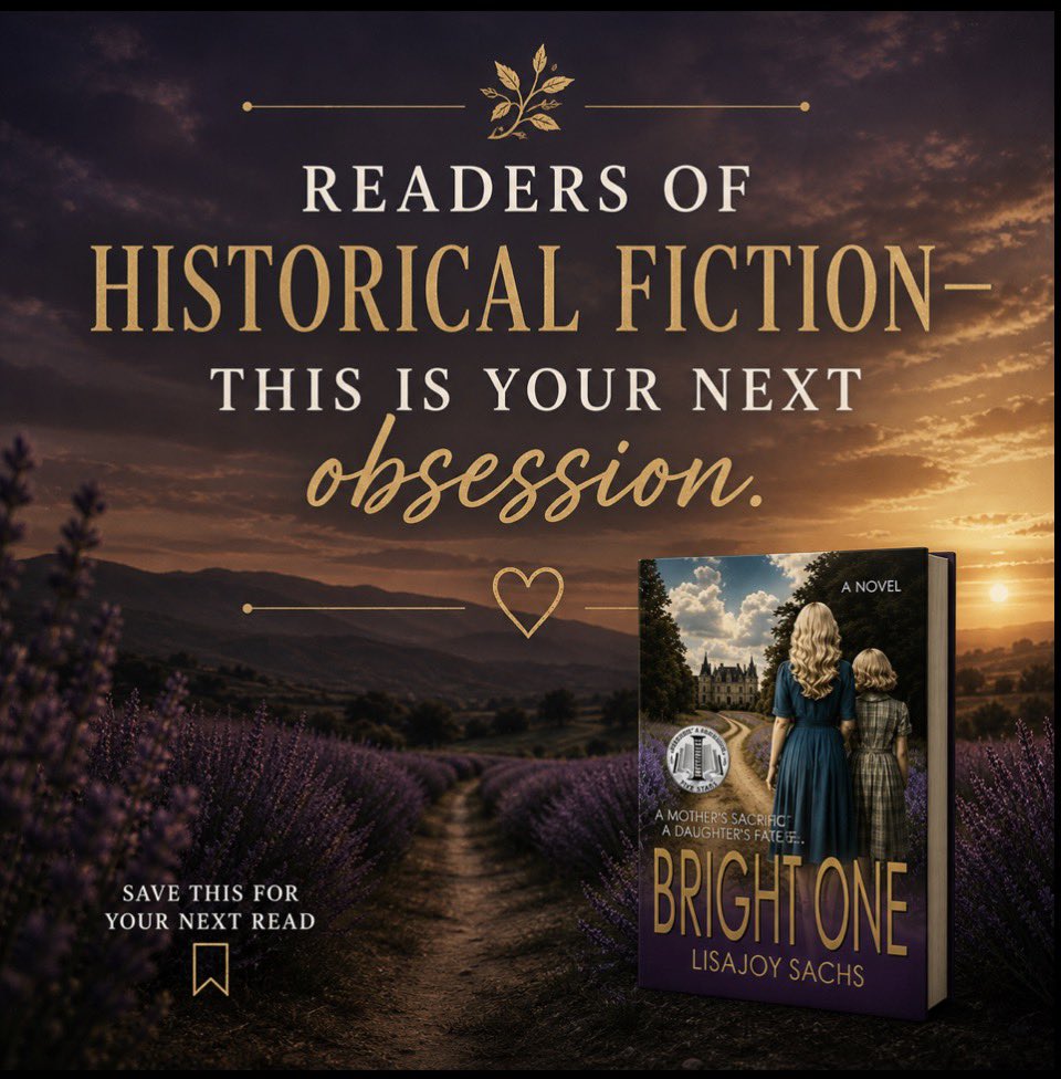 Saxdsign's tweet photo. Are you longing for a new book series that will move you? Then The Bright One series will give you all the feels. Bright One is the first of the series. 

Bright One available now. 
Golden Flight releasing July 14.
Aliyah Rising 2027

#bookseries #saga #histfic #audiobook #tbr https://t.co/PWgcUInA6d