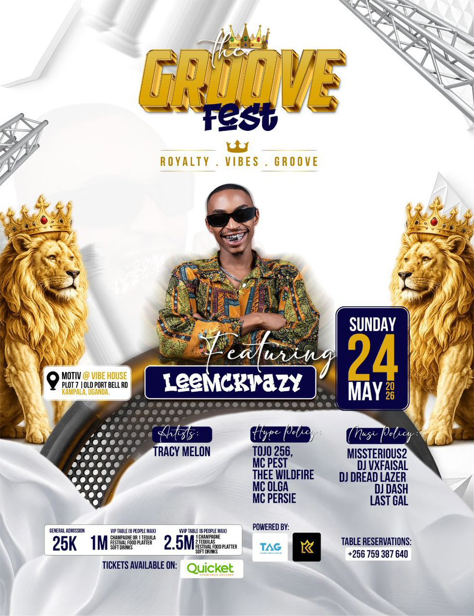 洋楽 MANFRIDAY Groove / Winners The GROOVE FEST goes next level on 24th May 2026 @MotivUG @ Vibe