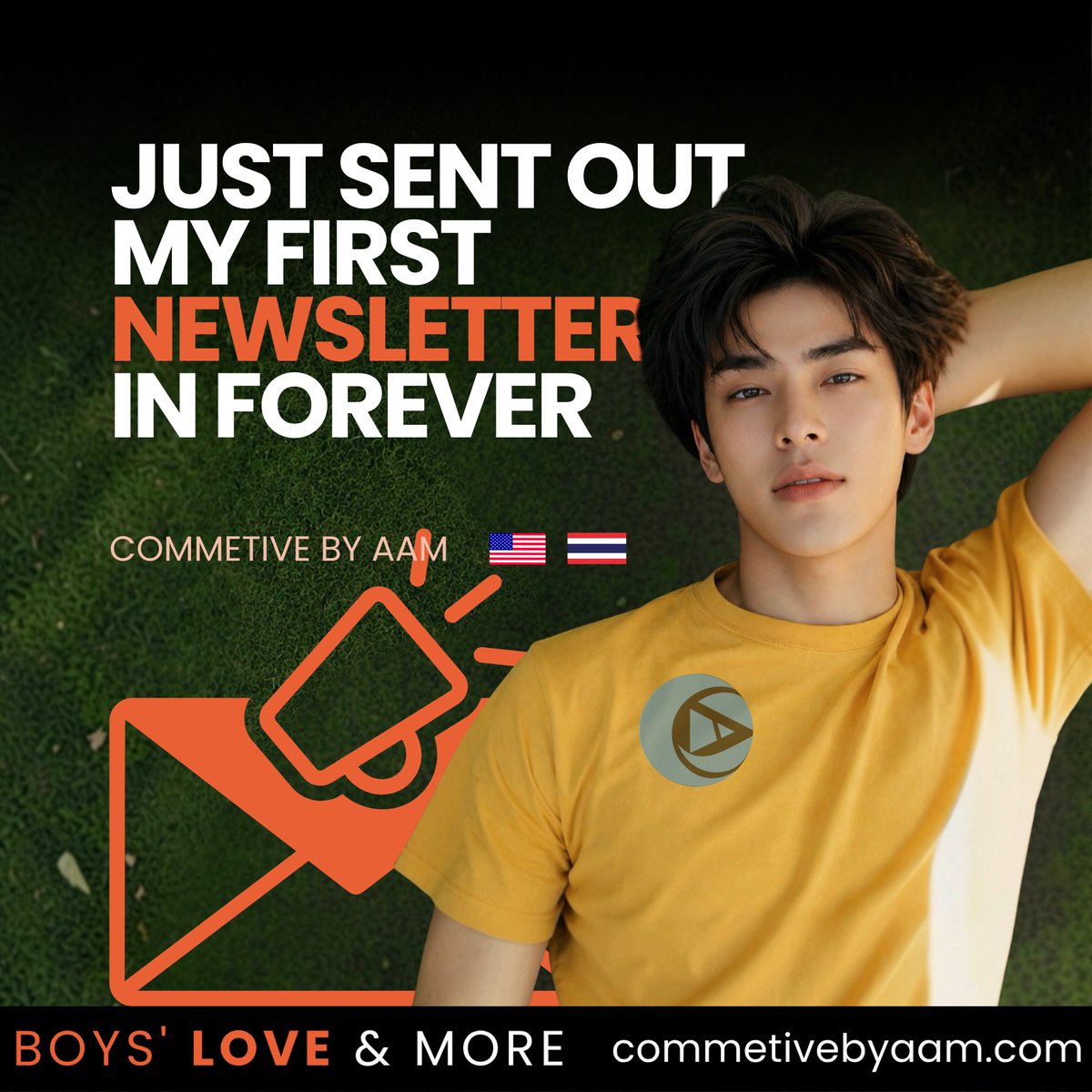 commetivebyaam's tweet photo. just sent out my first newsletter in forever 🌊
30% off BL films, ebooks + more — ends June 1

read it here → https://t.co/8eUbNjBzOq
Sign up with your email address to receive news, updates, and surprises! → https://t.co/OXN4L2kuWQ

#BL #BoysLove #BLSUMMER26 #CommetiveByAam https://t.co/X9IpE4CD68