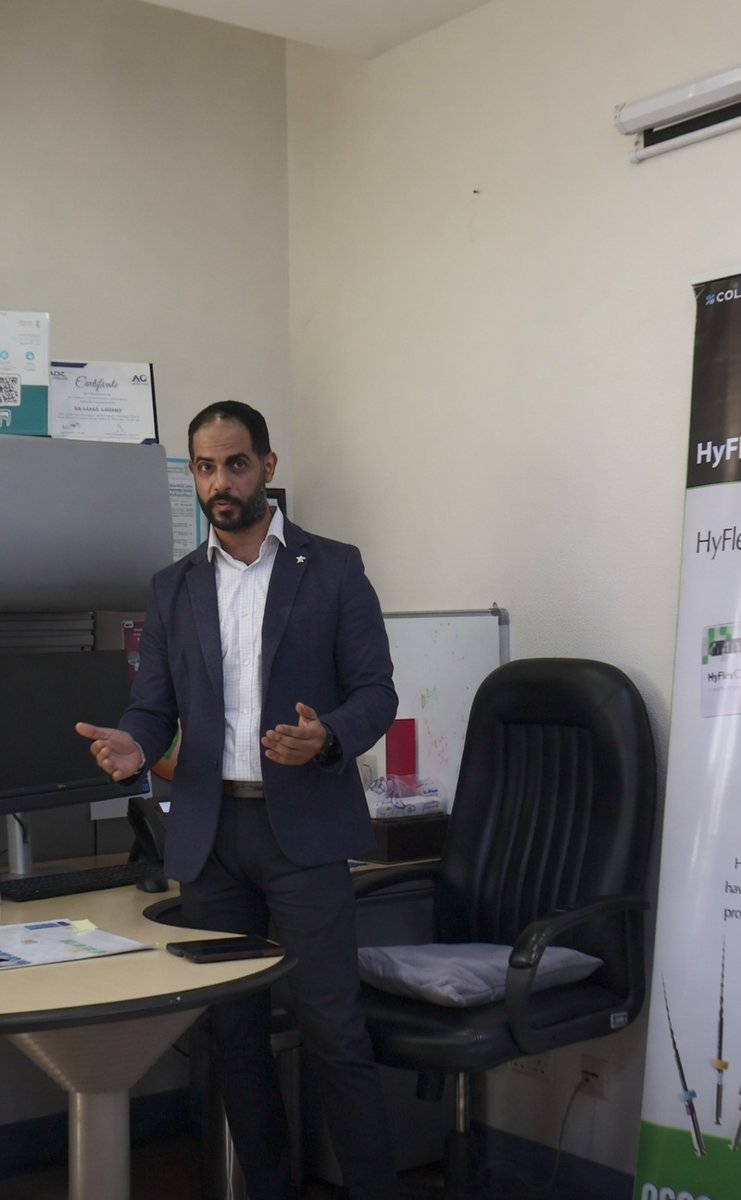 Asnan_net's tweet photo. سعدنا بتقديم شرح عملي ل HyFlex CM EDM من شركة COLTENE لدى أحد عملائنا المميزين.

تتميز فايلات HyFlex CM EDM بـ:
مرونة فائقة للوصول إلى القنوات الجذرية المعقدة
مقاومة عالية للكسر والإجهاد
الحفاظ على التشريح الطبيعي للقناة
كفاءة عالية في التنظيف والتشكيل
نتائج سريرية موثوقة ومتوقعة
مع الأدوات المناسبة والخبرة السريرية، يصبح علاج العصب أكثر دقة وأمانًا ونجاحًا.
#COLTENE #BlackFillFlow #BulkFill #Composite #DentalRestorations #RestorativeDentistry #Dentist #DentalMaterials #SwissQuality #EstheticDentistry #حشوات_الأسنان #كومبوزيت #كولتين #طب_الأسنان #ترميم_الأسنان

We were pleased to provide a hands-on presentation of the HyFlex CM EDM rotary files from COLTENE to one of our valued clients.
HyFlex CM EDM Rotary Files offer:
Exceptional flexibility for complex root canal anatomy
High resistance to cyclic fatigue and fracture
Preservation of the natural canal shape
Efficient shaping and cleaning performance
Predictable and reliable clinical results
With the right rotary file system and clinical expertise, endodontic treatment becomes safer, faster, and more predictable.

#hyflex #coltene #asnan #riyadh #saudi_arabia #jedda #doctor #hospitals #madeena_munavvara #clinic
#GardnerSmiles #dentalcrowns #dentalbridge #dentalcare #dentalclinic #dental #teeth #dentist #dentistry #toothcare #HealthyTeeth #DentalHealth #DentistinGardner #Dentalcheckup #cosmeticdentistry #Massachusetts