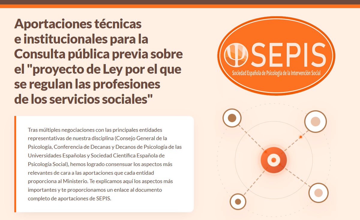 SepisPsico's tweet photo. Con alegría os comunicamos que, después de mucho trabajo negociando y compartiendo, hemos elaborado un documento para el Proyecto de Ley por el que se regulan las profesiones de SSSS. Gracias al @cop_psicologia y a la #sceps por la colaboración. Seguimos 

https://t.co/d3jlKL9uZb https://t.co/ZuNrnPDDAw