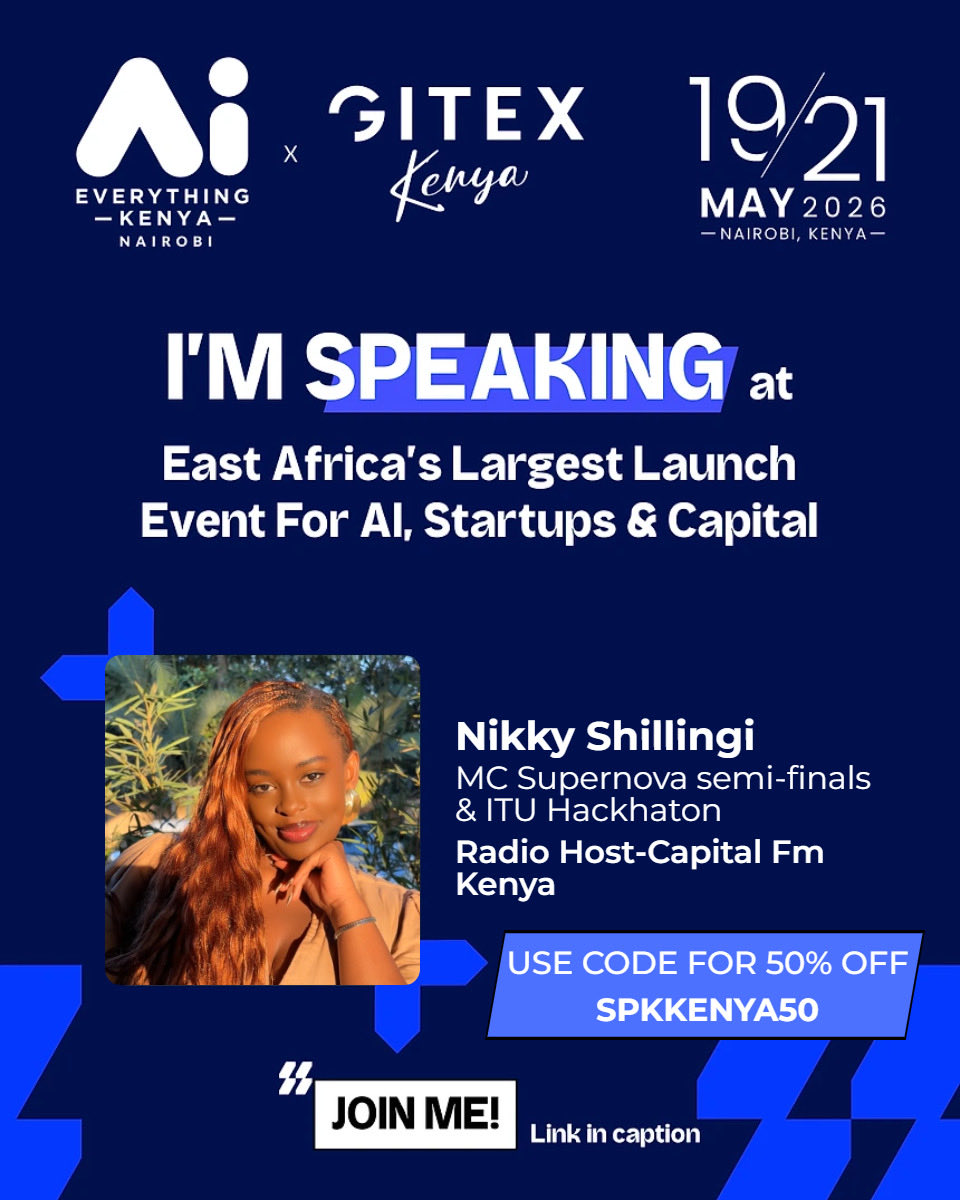 ShillingiNikky's tweet photo. I’m  so excited to take the stage as an mc at @gitexafrica @aieverythingkenya @gitexkenya. See you there! #aieverythingkenya #gitexkenya https://t.co/lnfXi2fbeR