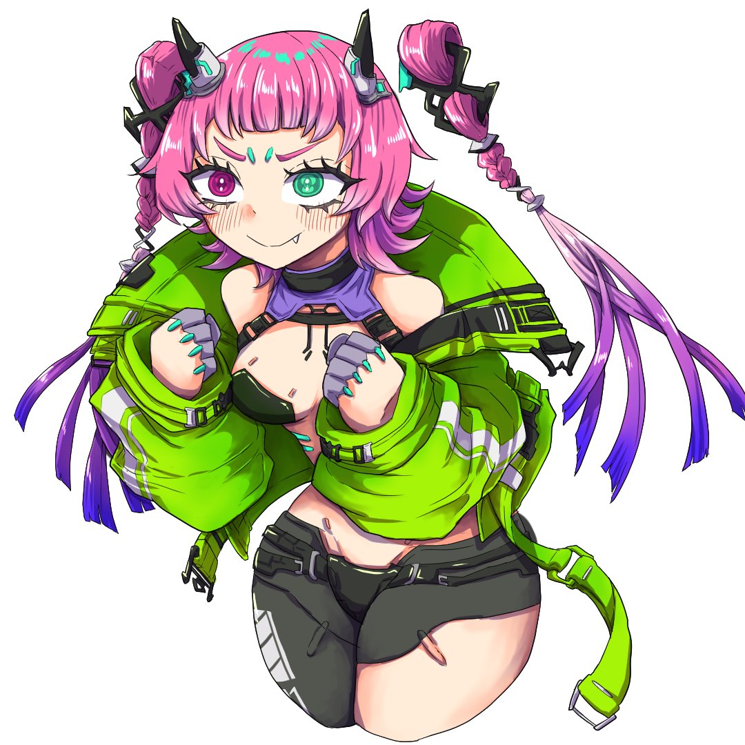 abuosann's tweet photo. 芙蓉夜絡ちゃん(@GoodYakara)のサムネを描かせていただきました！でこっぱちも牙も可愛いねぇ💗💗皆見てね～～～！🐍
 #夜絡メモリー https://t.co/qrBYUKPPLb