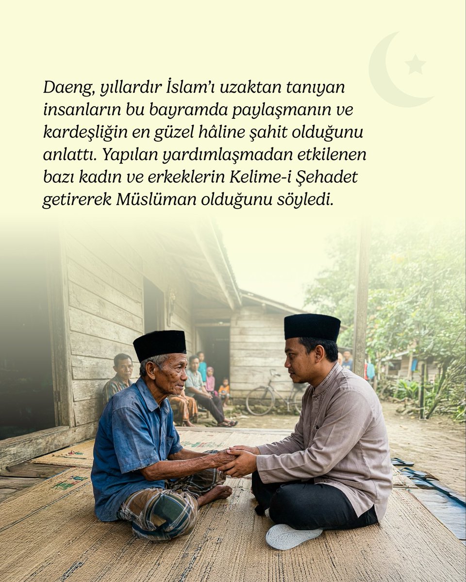 hayratyardim's tweet photo. “Bir parça et, Müslüman olmalarına vesile oldu…”

Destekleriniz sayesinde Endonezya’da yaşanan hayırlı bir hikâyeye şahit oluyoruz.

Bu bayram siz de kurban bağışınızla binlerce kilometre ötede bir gönüle dokunabilirsiniz.

Vekâletiniz için: https://t.co/3lJEKoPvy4 https://t.co/Rid51tYwhK