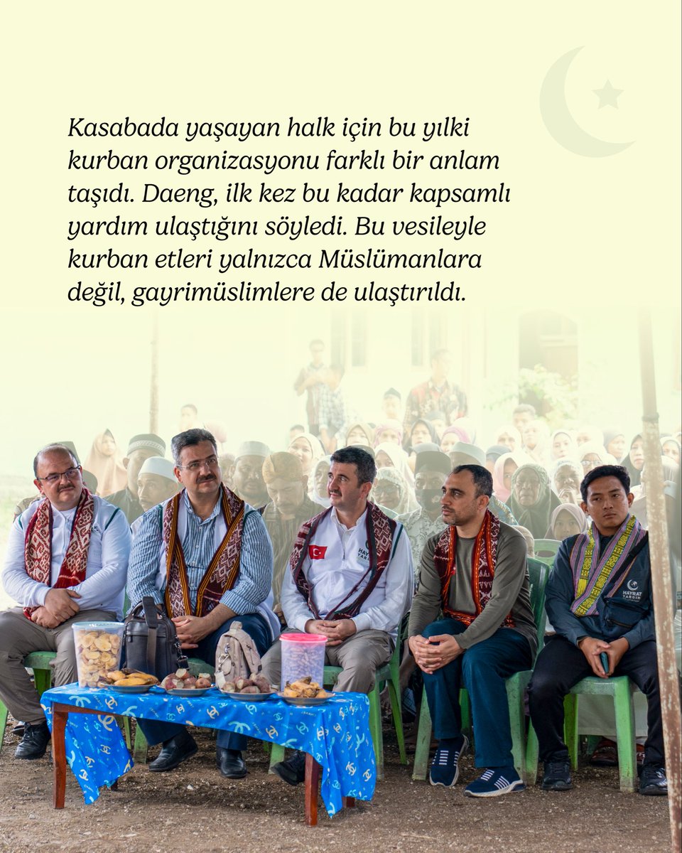 hayratyardim's tweet photo. “Bir parça et, Müslüman olmalarına vesile oldu…”

Destekleriniz sayesinde Endonezya’da yaşanan hayırlı bir hikâyeye şahit oluyoruz.

Bu bayram siz de kurban bağışınızla binlerce kilometre ötede bir gönüle dokunabilirsiniz.

Vekâletiniz için: https://t.co/3lJEKoPvy4 https://t.co/Rid51tYwhK