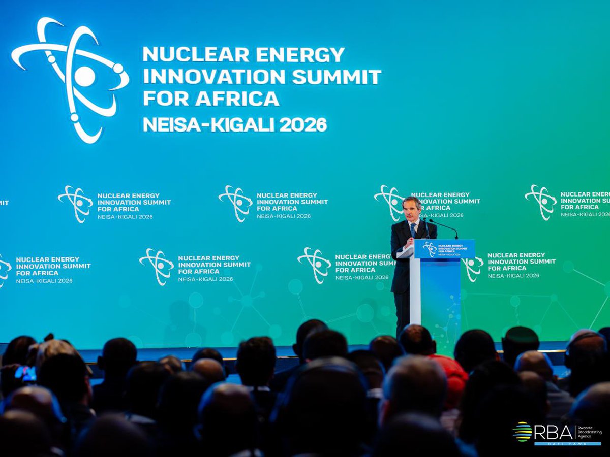 NewTimesRwanda's tweet photo. IAEA Director General Rafael Mariano Grossi said nuclear energy is key to driving Africa’s development.

“The issue of energy, energy security, and how we support every country to access energy has clearly become the foundation for supporting development, especially here on the African continent.”