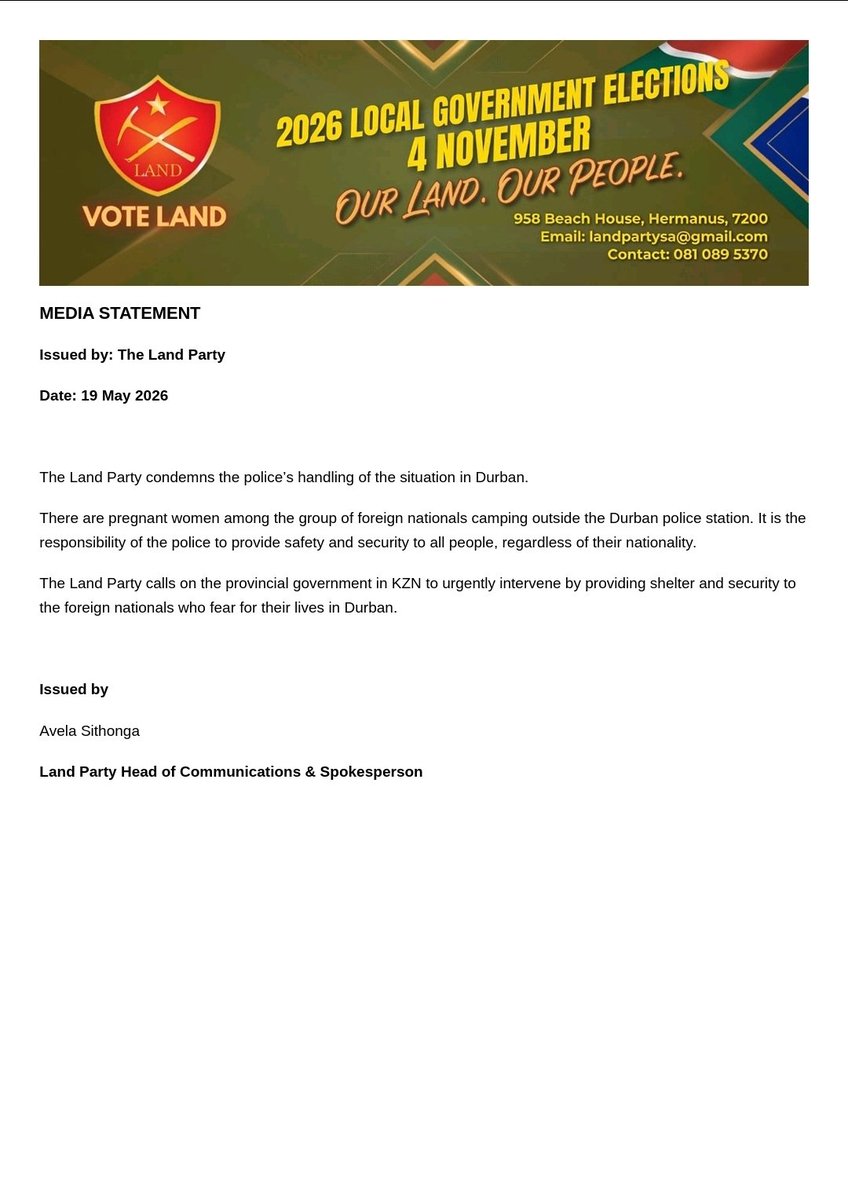 VOTE LAND tweet media