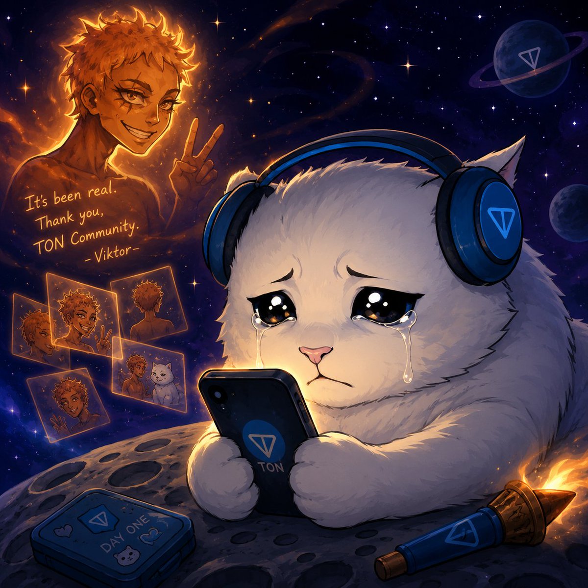 web3ForLife_'s tweet photo. @s0meone_u_know End of an era, but not the end of the story.

Sadmeow will always remember the orange torch.
Thank you Viktor, true day one supporter of TON and Sadmeow. 🧡💎
MTONGA. https://t.co/H7H35hp9Z8