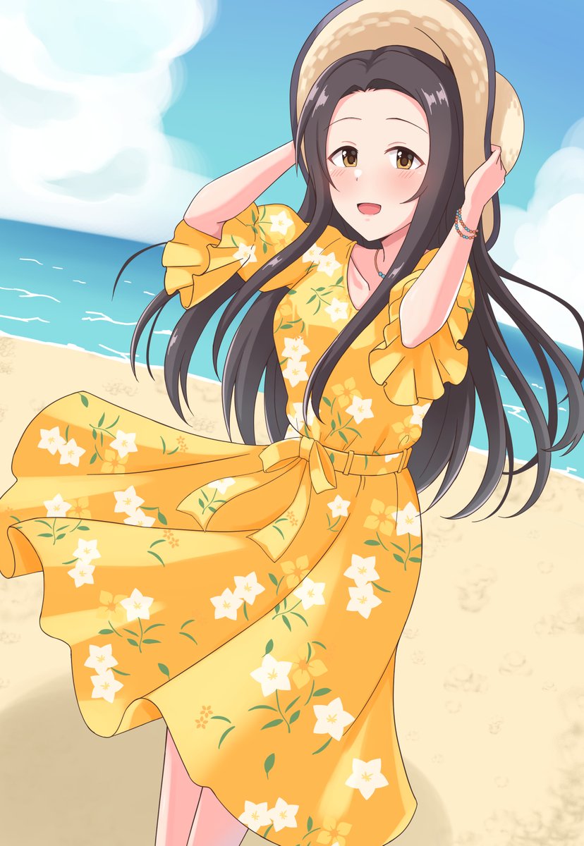 skebで描かせてもらった[想いは深く、歌声は遠く]特訓前の瀬名詩織さんです。リクエストありがとうございました!! 