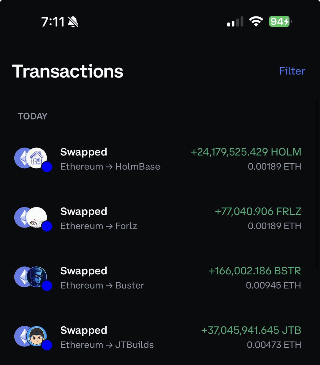 Jess4x4X's tweet photo. Another day is supporting the real ones. There a bunch of others killing it out here building @ThatOneKitty__ @Midas_Minotaur @0x0BA5EDMOG 
Find your conviction plays and go deep before retail shows up - best returns that way :)
@BasedBusterCoin @JTBuilds_ @HolmOnBase @ForlzForrealz