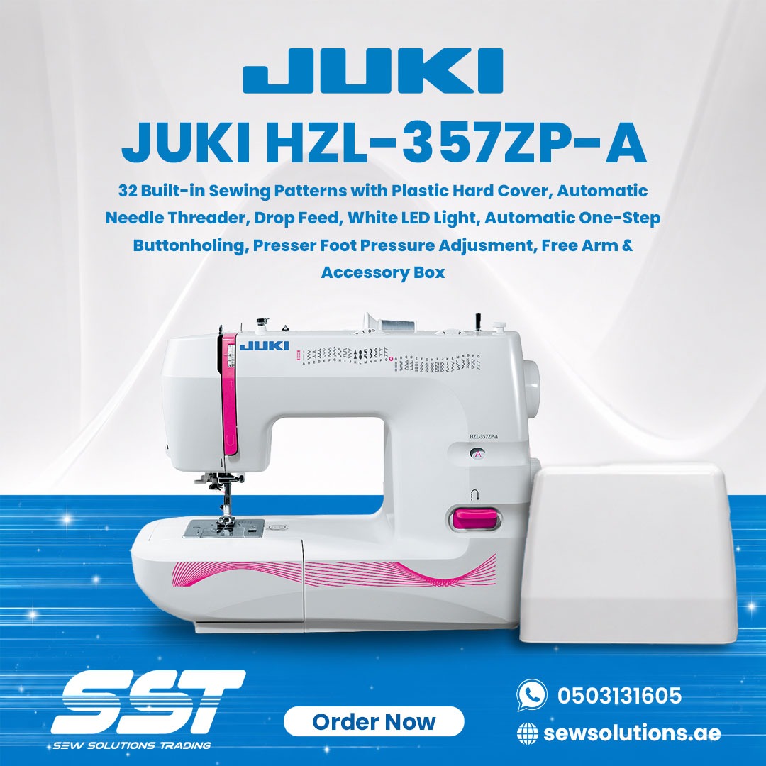 sewsolution's tweet photo. Bring creativity and precision together with the JUKI HZL-357ZP-A Sewing Machine from SEW Solutions Trading. Designed for smooth and professional sewing performance, 
#JUKI #SewingMachine #JUKIMachine #Tailoring #FashionDesign #Embroidery #ProfessionalSewing #HomeSewing https://t.co/DPc3ZvVS2n
