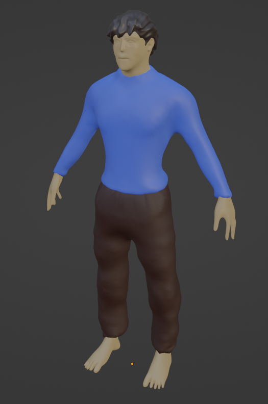 SlothyLabs's tweet photo. goin for that reboot-x-marathon plasticy look

but still prototyping, mostly figuring out the workflow for modular clothes and hair

and i was too lazy to model the eyes so i just painted them on 🤡🤷‍♂️

#gamedev #b3d #godotengine #unique3d https://t.co/TpsAcijuI4