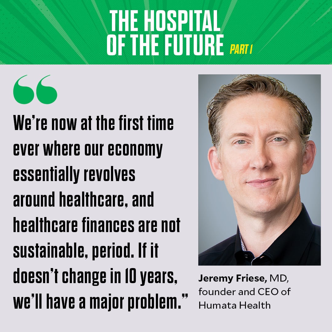 hfmaorg's tweet photo. There's a reason urgency has replaced optimism in so many healthcare conversations right now. 

@jeremyfriese Founder & CEO of Humata Health, doesn't sugarcoat it — and neither does the data. Healthcare finances are not on sustainable footing, and the organizations that treat this moment as business as usual are taking the biggest risk of all. 

The leaders featured in HFMA's Hospital of the Future Part 1 aren't waiting. They're building toward what comes next. 
📖 Read the full report → https://t.co/emNadIBa6T 

👉 Join HFMA today to access more essential resources for healthcare finance leaders: https://t.co/INsLOw2vVM 

#HospitalOfTheFuture #HFMA #HealthcareLeadership