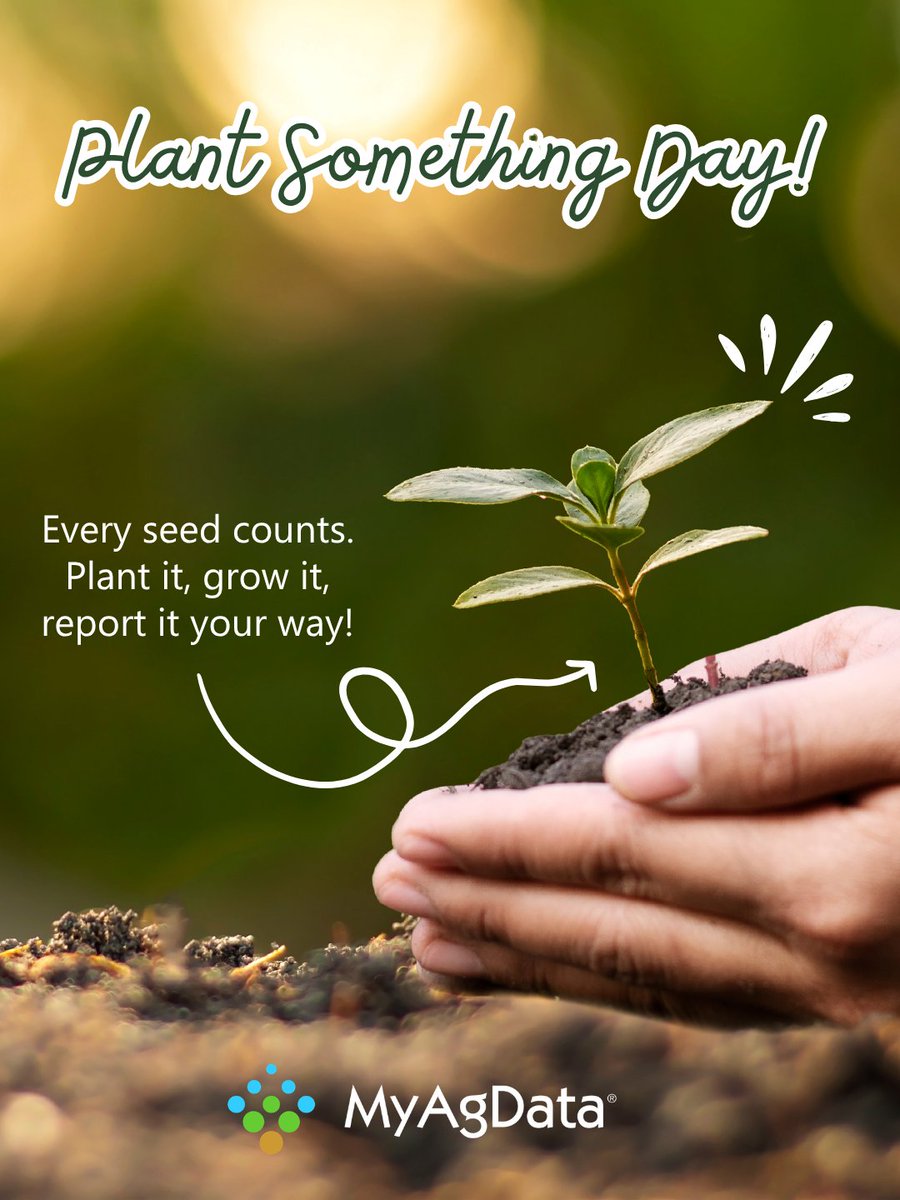 MyAgData's tweet photo. Every seed you plant tells a story. 🌱

Make sure your records tell it accurately. MyAgData fits the way you farm — whether you're growing row crops, produce, or specialty fields.

This Plant Something Day, grow your operation with smarter acreage reporting.

#FarmYourWay #MyAgData #PlantSomethingDay #PrecisionFarming #GrowWithData
