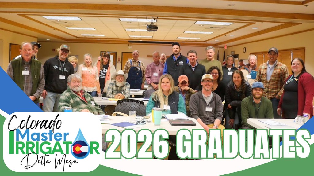 CoIrrigator's tweet photo. Huge congrats to our Delta Mesa 2026 program graduates! ✨
Last month this crew finished a deep dive into the latest tools and strategies for the industry.
Can’t wait to see all that hard work pay off! https://t.co/rKQMzlfToP