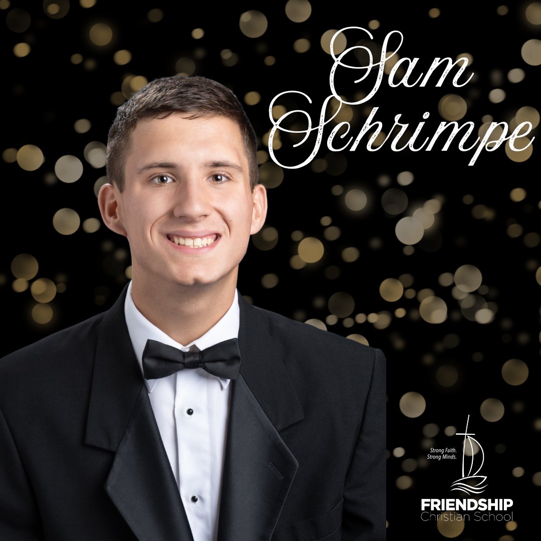 FCScommanders's tweet photo. Sam Schrimpe has attended FCS for 5 years. Following graduation, he plans to attend Tennessee Technological University to study Business Management! Congratulations Sam!🎓 https://t.co/HJe8GQLWMB