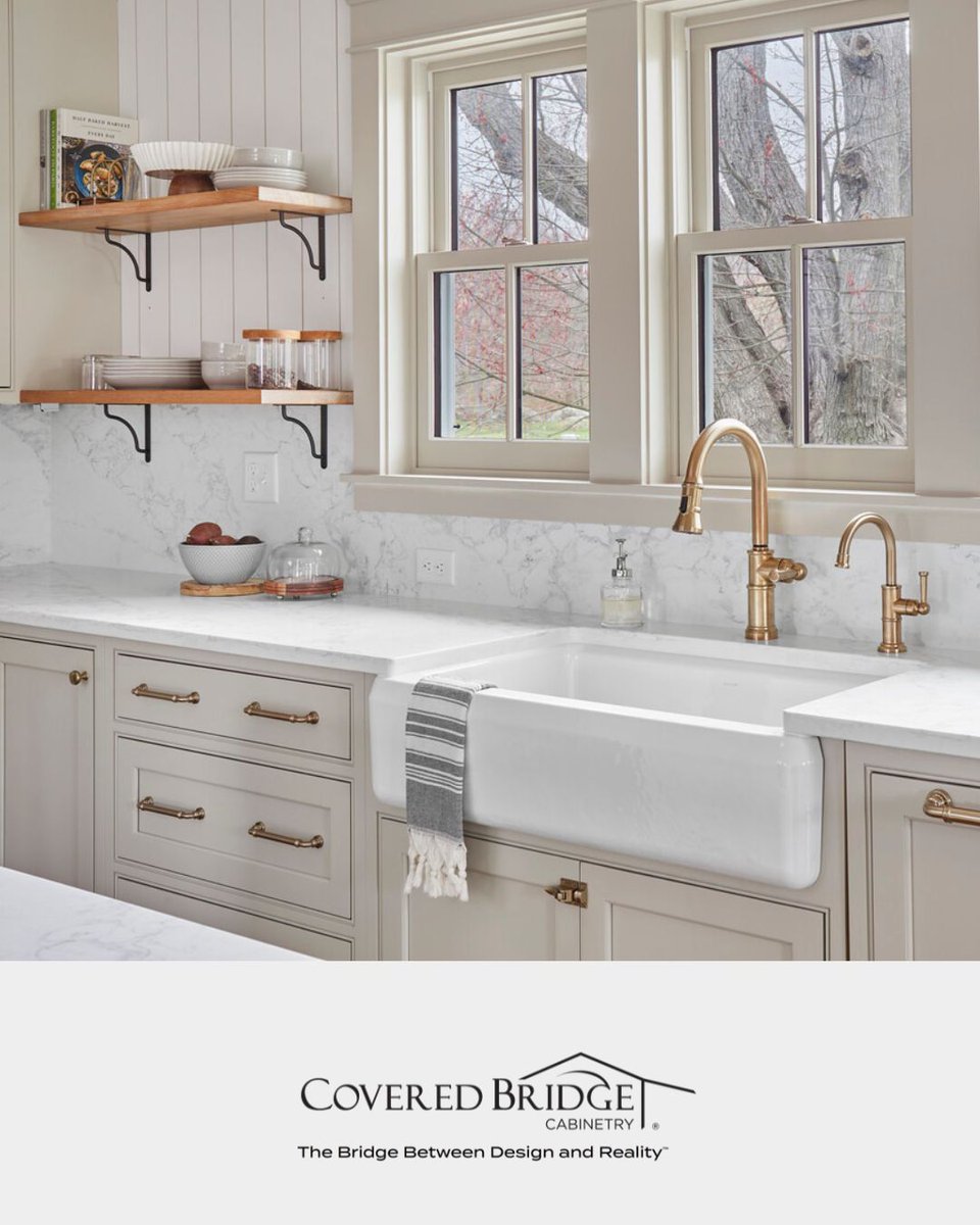 CoveredBridge_'s tweet photo. Congrats to the April 2026 WOW Contest winner! This renovated 1880s farmhouse, designed by Nicole Martel and built by Matthew Martel, features beaded inset cabinetry in Benjamin Moore Revere Pewter. https://t.co/bIregQsRLA