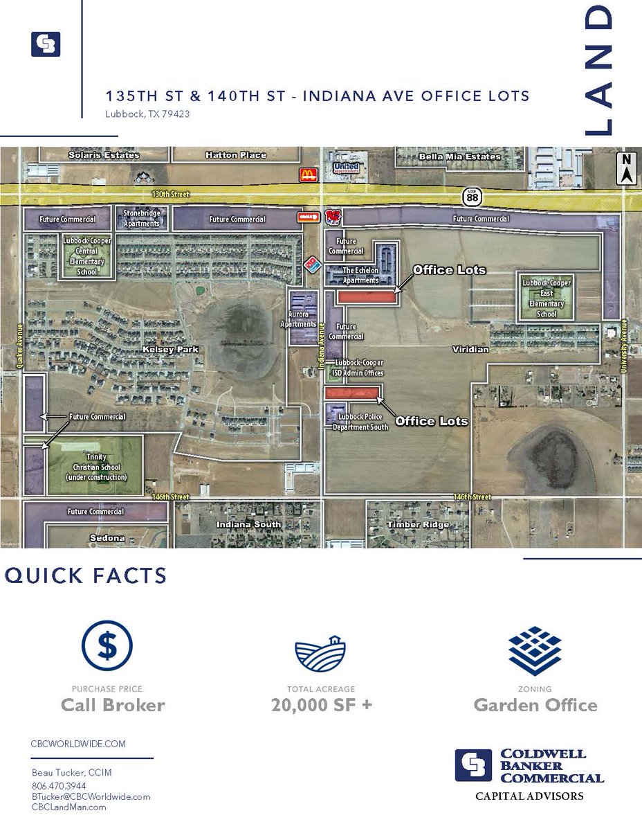 CBCLandMan's tweet photo. Available: 135th, 140th &amp; Indiana Ave.
To view this exclusive listing, please click here
https://t.co/QNr8fnhCoB
#CRE #CommercialRealEstate #LubbockCRE #CommercialLand #Land #CBCWorldWide #CBCLandMan @CBCLandMan https://t.co/PNZEMmj9U2