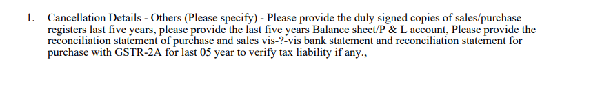 udayakumar1994a's tweet photo. Taking GST Number is tough and cancelling the number too much difficult.

GST Department started asking 5 year BS, PL, purchase and sales vis-?-vis bank statement and reconciliation statement for purchase with GSTR-2A for last 05

Unbelievable 

@gstindia, @nsitharamanoffc https://t.co/hAXU01XG1k