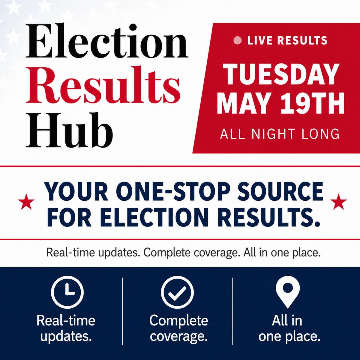 CalhounTimes's tweet photo. 🗳️ Election Night Starts Here.

Get real-time election results from across Northwest &amp; Metro Atlanta - all in one place. Follow every major race with live updates throughout the night on Tuesday, May 19th.

✅ Real-time updates
✅ Complete coverage
✅ Local and statewide results https://t.co/nCdJjP1ZWe