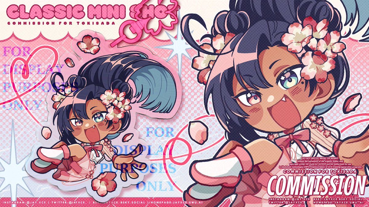 jayxce_'s tweet photo. Simple chibi style c☆mmissi☆n for Tokisada on Vgen!
Thank you so much for your support!!🌸
#VGenComms https://t.co/9DUXPGJcCf